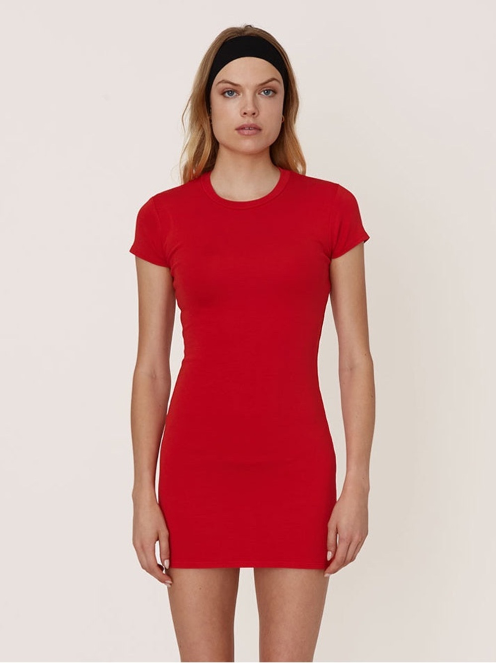 Ddam Drew T-Shirt Dress in Red